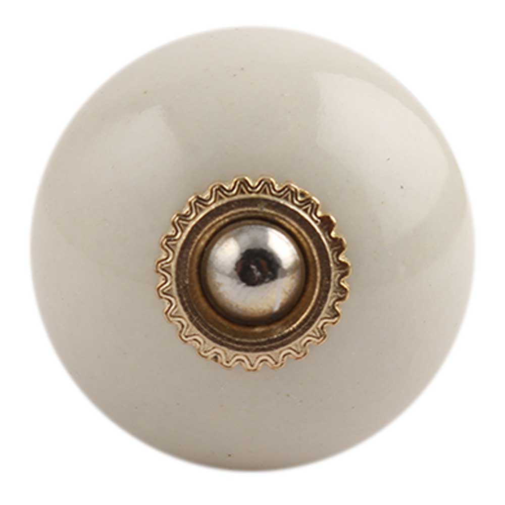 Cream Golden Fitting Ceramic Knob Online